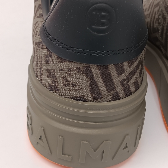 Balmain Men's Monogram Jacquard B-Court Low Top Sneakers - Picture 13 of 16